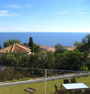 The vew to the mediterrean sea in Almunecar