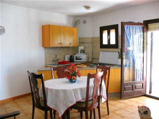 the open kitchen is well equipped