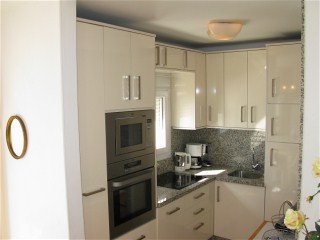 the modern kitchen is well equipped