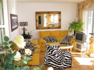 the livingroom is well furnished 