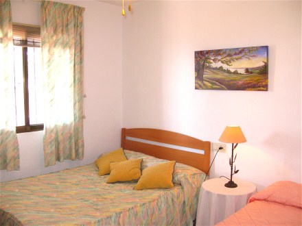 In the second bath room you have a doble bed and a single bed