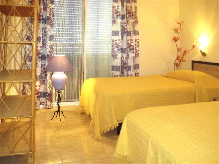 Im groen Appartement gibt es zwei Einzelbetten