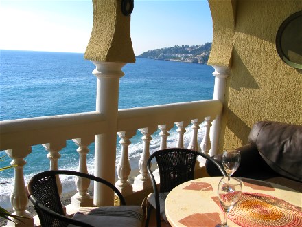 Appartement Cotobro in Almunecar hat einen Blick auf das Meer