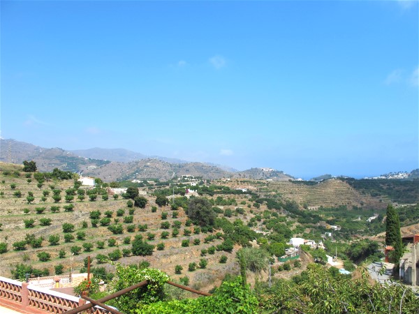 Blick vom Ferienhaus auf Almunecar