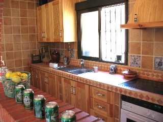 Die moderen Einbauk�che hat ein Ceranfeld, Backofen und Geschirrsp�ler