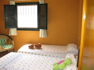 Schlafzimmer mit 2 Einzelbetten