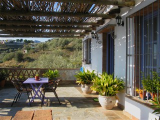 �berdachte Terrasse
